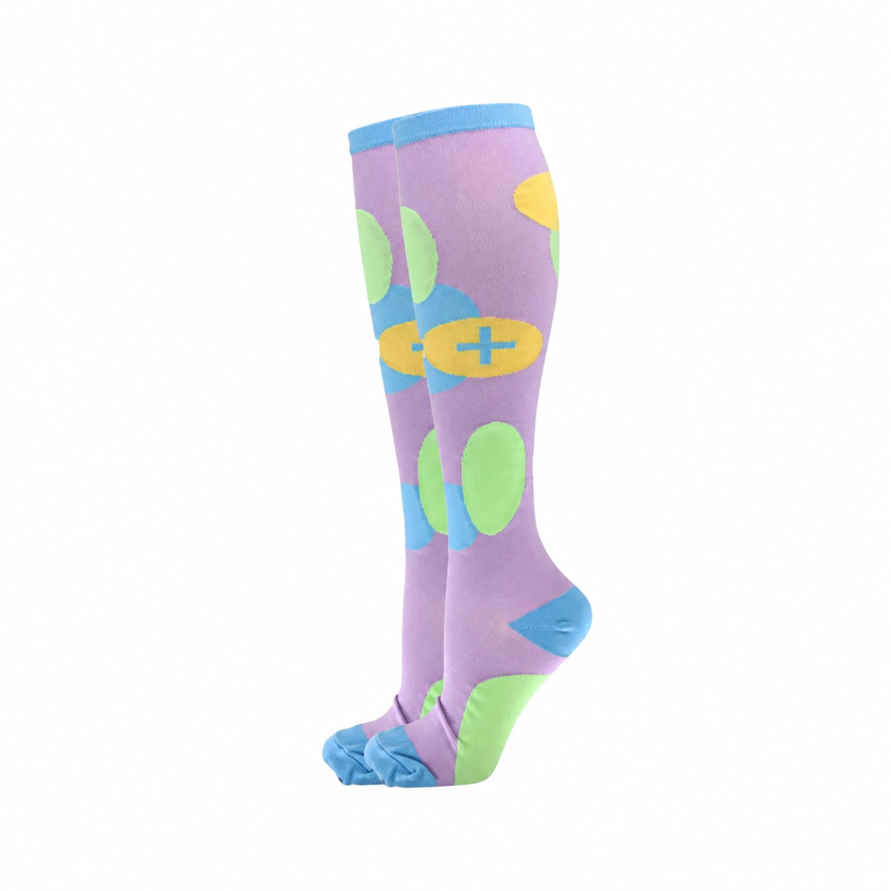 Bubble Pop Pink Compression Socks
