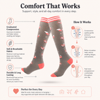 Fox Print Compression Socks