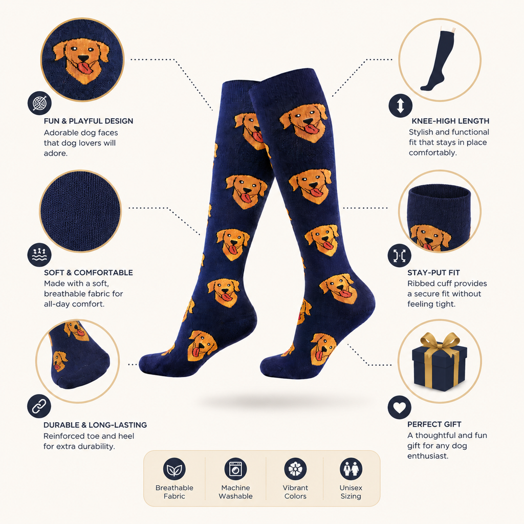 Golden Retriever Compression Socks