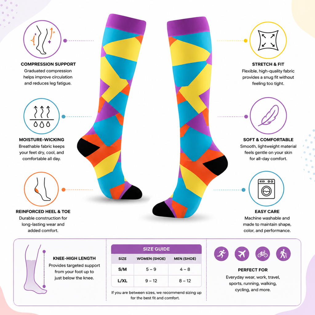 ColorBurst Compression Socks