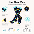 PolkaDot Compression Socks