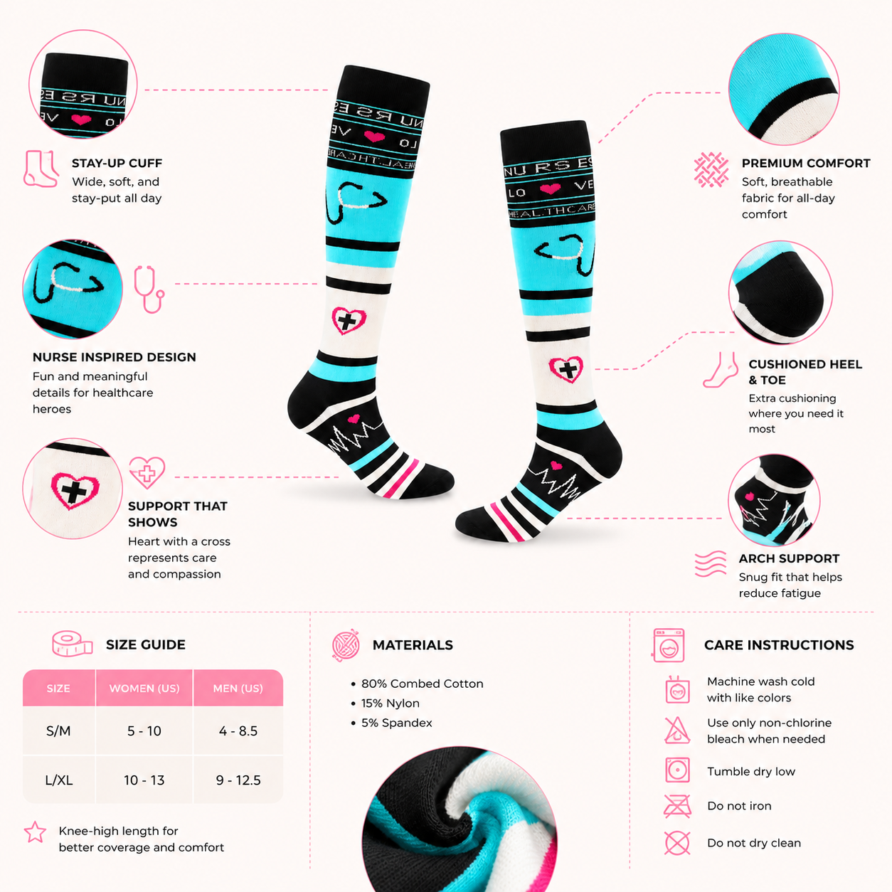 Nurse Life Compression Socks