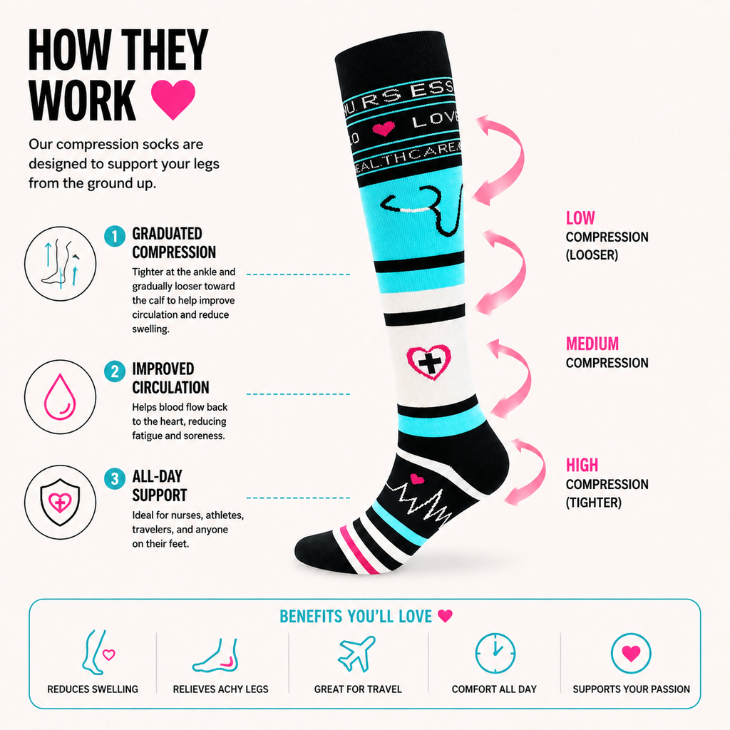Nurse Life Compression Socks