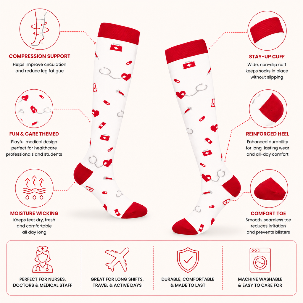 Heartbeat Comfort Compression Socks
