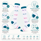 Heartbeat Nurse Compression Socks