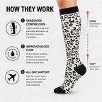 Snow Leopard Compression Socks