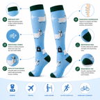Llama Medical Compression Socks – Fun Nurse & Healthcare Support Compression Socks for Men & Women