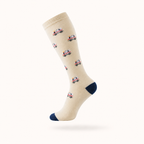 Ambulance Print Compression Socks – Knee High Medical & Nurse Support Stockings