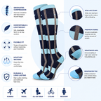 legant Striped Compression Socks for Everyday Comfort