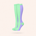 Mint Green & Lavender Compression Socks