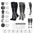 Performance Athletic Compression Socks – Knee High Support for Running, Recovery & Circulation