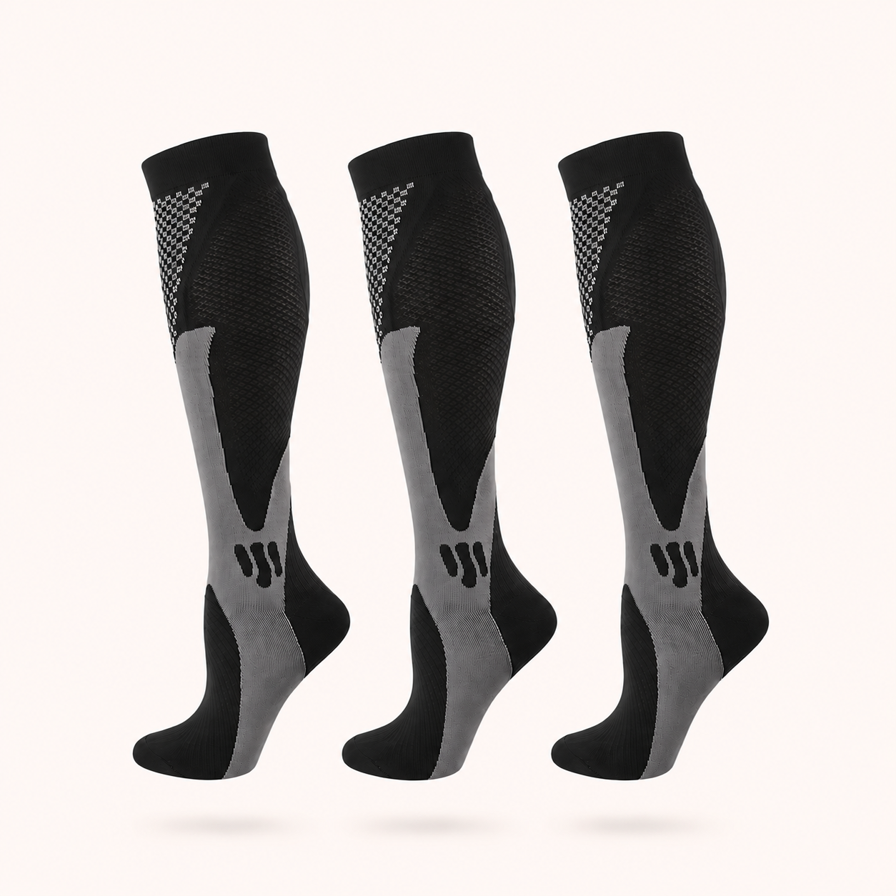 Premium Knee-High Compression Socks- 3 set