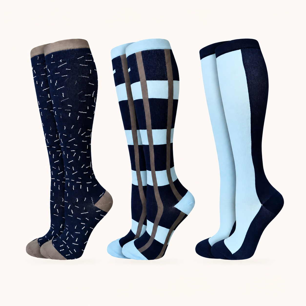 Men’s & Women’s Compression Socks – Knee-High Support for Circulation and All-Day Comfort
