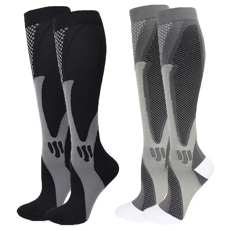 Performance Athletic Compression Socks – Knee High Support for Running, Recovery & Circulation