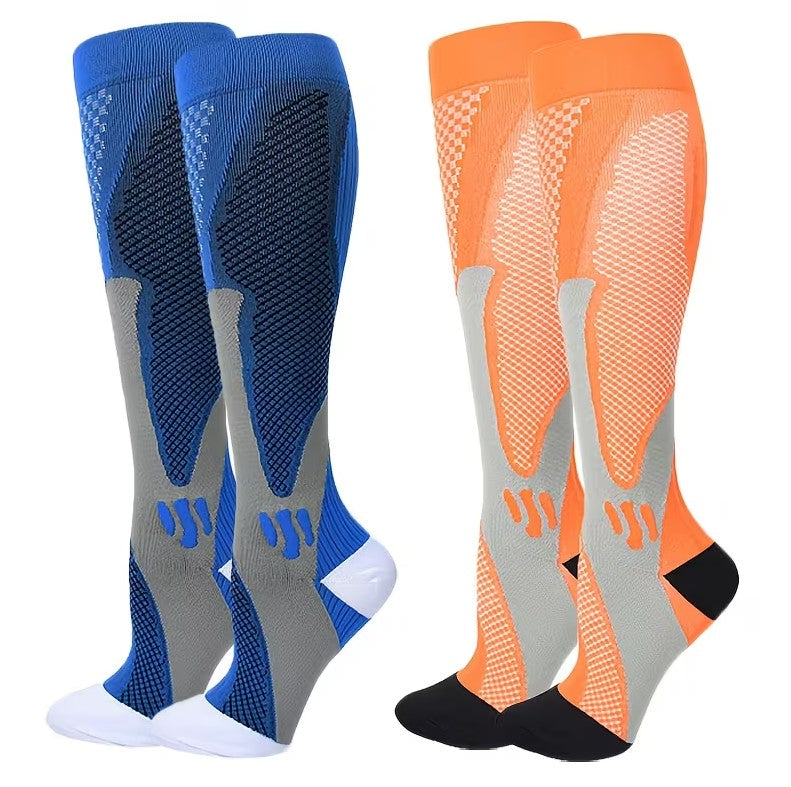 Performance Athletic Compression Socks – Knee High Support for Running, Recovery & Circulation