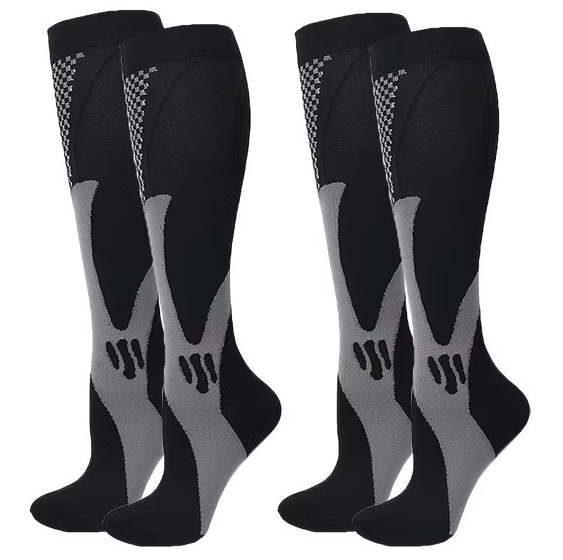 Performance Athletic Compression Socks – Knee High Support for Running, Recovery & Circulation