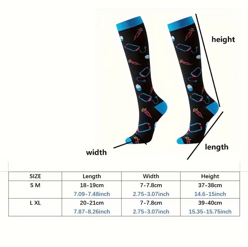 Cute Sleeping Corgi Compression Socks for Men & Women