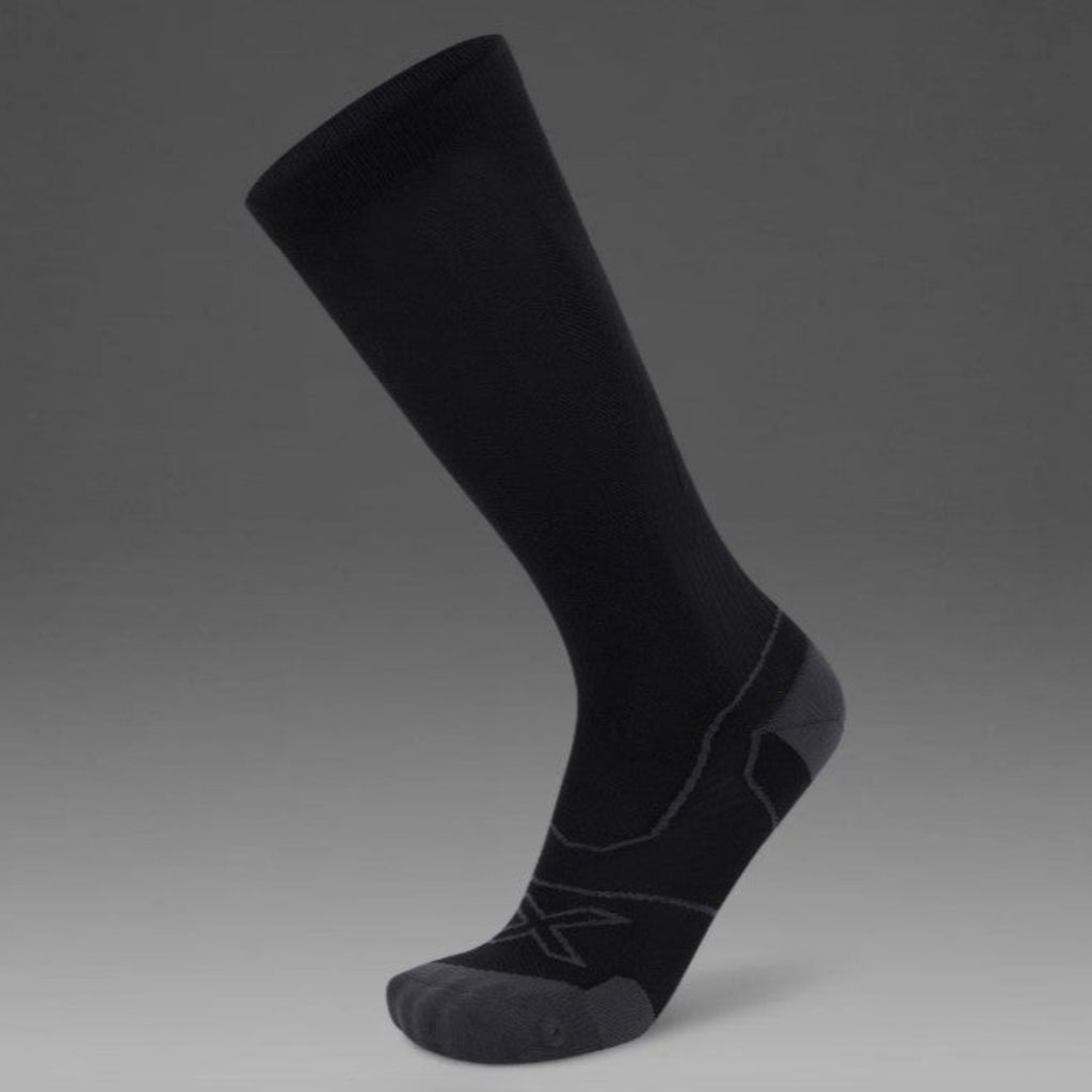 Performance Compression Socks with Cushioned Support and Sleek Athletic Design