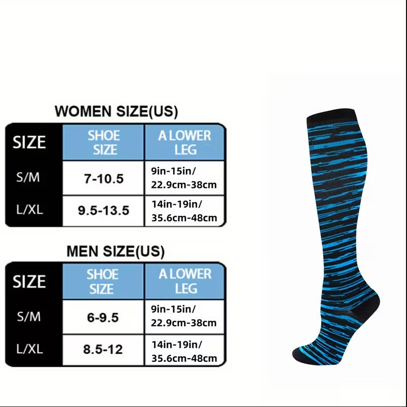 Vibrant Compression Socks – Stylish & Supportive Legwear