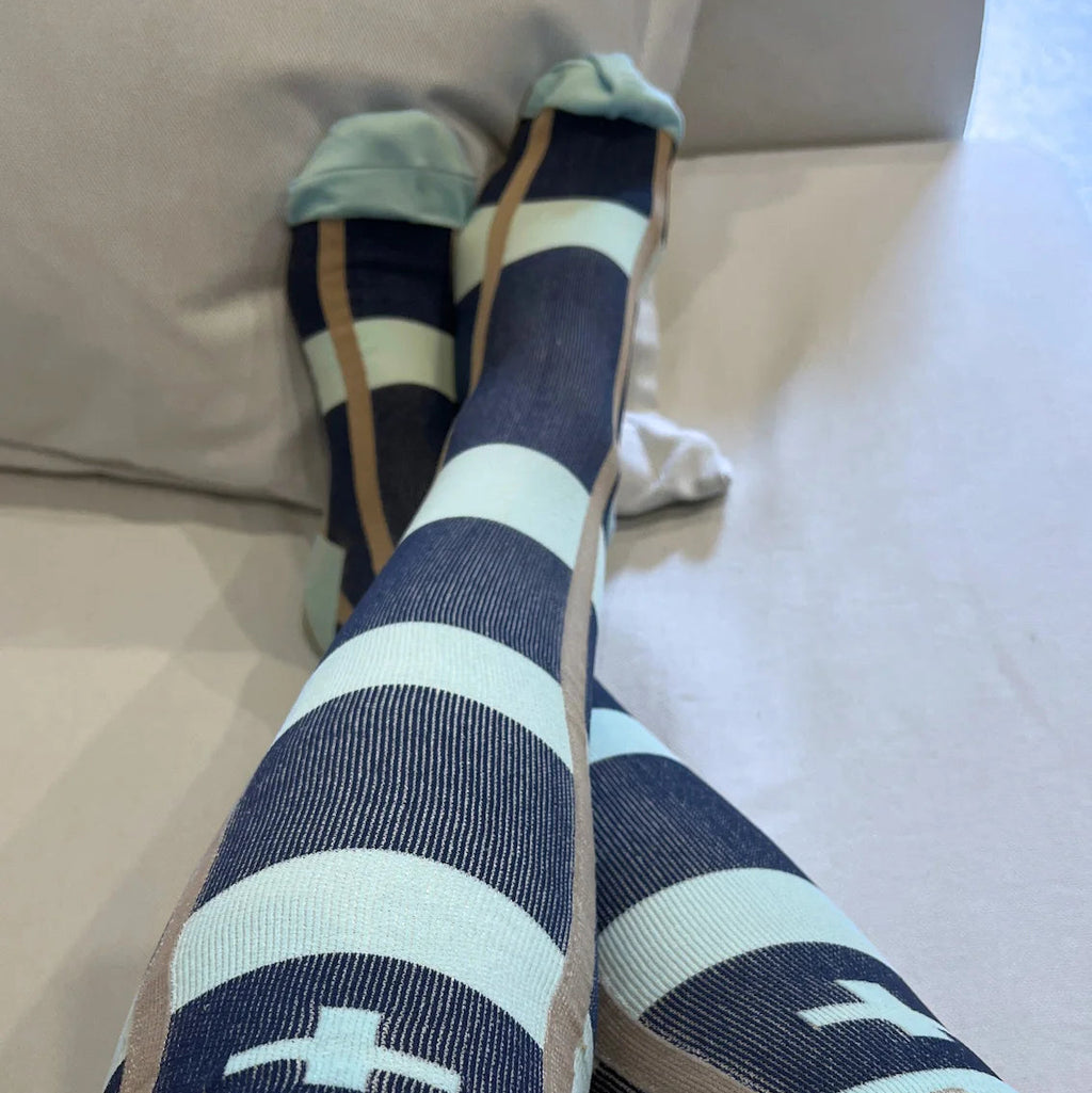 legant Striped Compression Socks for Everyday Comfort