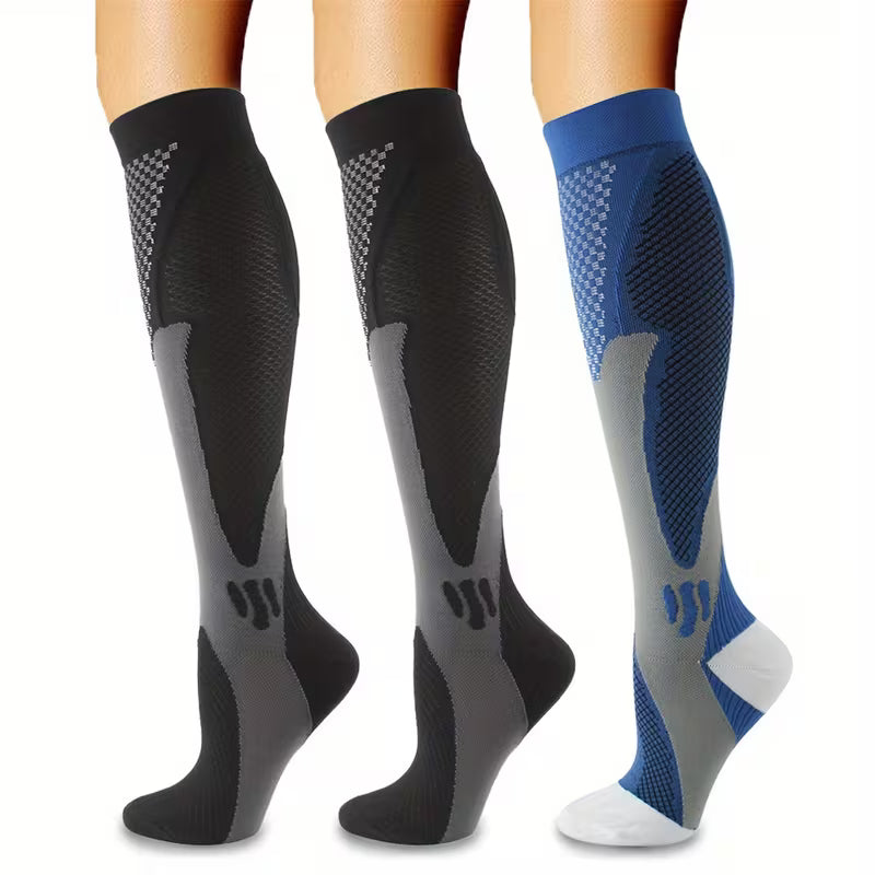 Premium Knee-High Compression Socks- 3 set